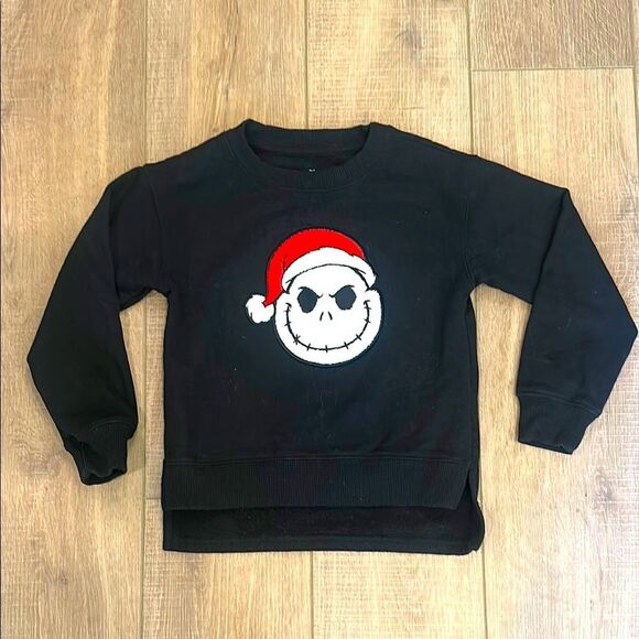 Disney Tim Burton Nightmare Before Christmas Black Crewneck Sweatshirt 7 - Picture 1 of 4